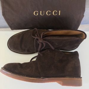 Gucci Suede Boots Men’s Brown